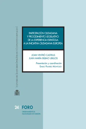 Participación ciudadana y procedimiento legislativo