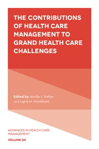 The Contributions of Health Care Management to Grand Health Care Challenges_cover