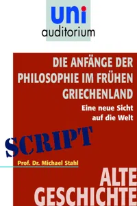 Die Anfänge der Philosophie im frühen Griechenland_cover