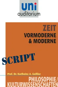 Zeit - Vormoderne & Moderne_cover