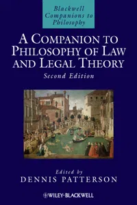 A Companion to Philosophy of Law and Legal Theory_cover