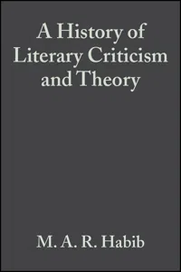 A History of Literary Criticism_cover