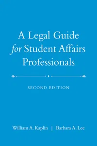 A Legal Guide for Student Affairs Professionals_cover