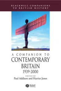 A Companion to Contemporary Britain 1939 - 2000_cover