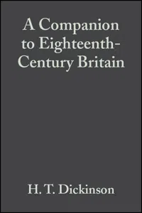 A Companion to Eighteenth-Century Britain_cover