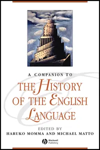 A Companion to the History of the English Language_cover
