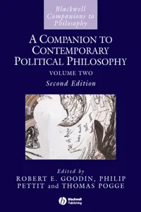 A Companion to Contemporary Political Philosophy_cover