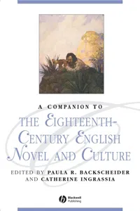 A Companion to the Eighteenth-Century English Novel and Culture_cover