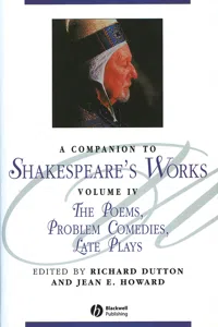 A Companion to Shakespeare's Works, Volume IV_cover