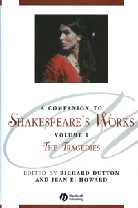 A Companion to Shakespeare's Works, Volume I_cover