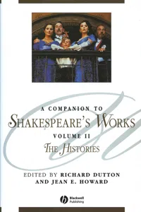 A Companion to Shakespeare's Works, Volume II_cover