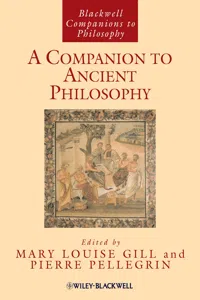 A Companion to Ancient Philosophy_cover