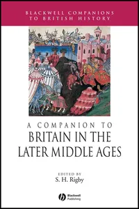 A Companion to Britain in the Later Middle Ages_cover