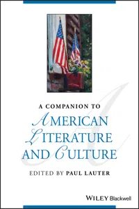 A Companion to American Literature and Culture_cover