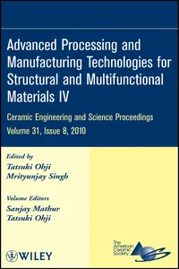 Advanced Processing and Manufacturing Technologies for Structural and Multifunctional Materials IV, Volume 31, Issue 8_cover
