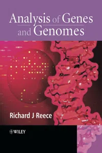 Analysis of Genes and Genomes_cover