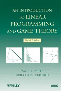 An Introduction to Linear Programming and Game Theory_cover