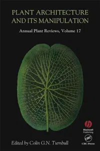 Annual Plant Reviews, Plant Architecture and its Manipulation_cover