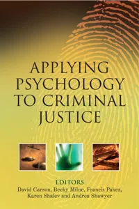 Applying Psychology to Criminal Justice_cover