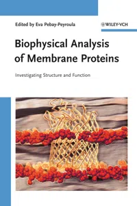 Biophysical Analysis of Membrane Proteins_cover