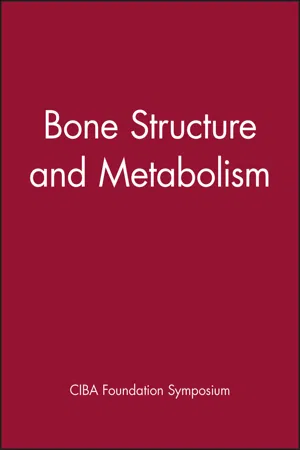 Bone Structure and Metabolism