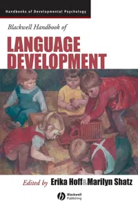 Blackwell Handbook of Language Development_cover