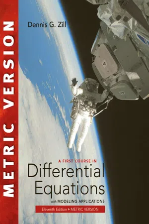 A First Course in Differential Equations with Modeling Applications, International Metric Edition