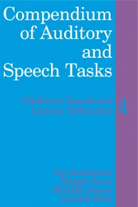 Compendium of Auditory and Speech Tasks_cover