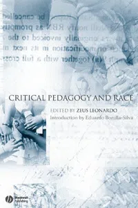 Critical Pedagogy and Race_cover