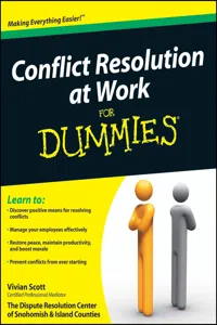 Conflict Resolution at Work For Dummies_cover