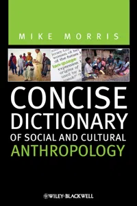 Concise Dictionary of Social and Cultural Anthropology_cover