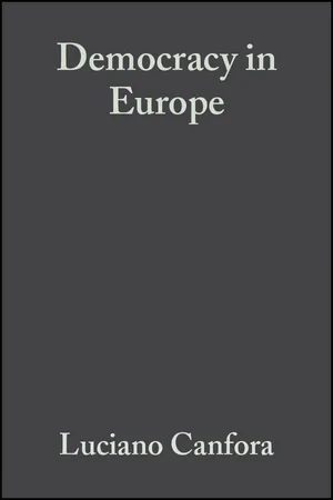 Book cover image for: Democracy in Europe