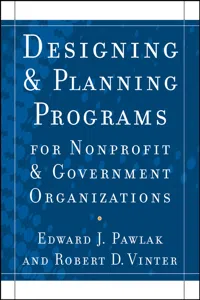 Designing and Planning Programs for Nonprofit and Government Organizations_cover