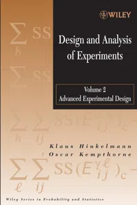 Design and Analysis of Experiments, Volume 2_cover