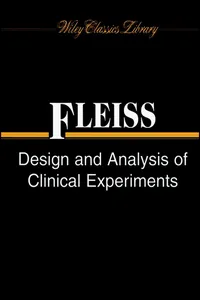 Design and Analysis of Clinical Experiments_cover
