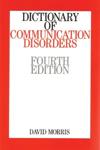 Dictionary of Communication Disorders_cover