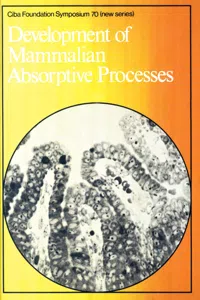 Development of Mammalian Absorptive Processes_cover