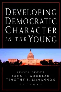 Developing Democratic Character in the Young_cover