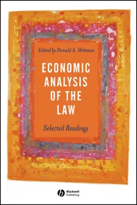 Economic Analysis of the Law_cover