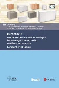 Eurocode 6 - DIN EN 1996 mit Nationalen Anhängen_cover