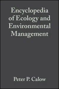 Encyclopedia of Ecology and Environmental Management_cover