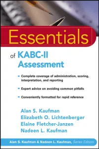 Essentials of KABC-II Assessment_cover
