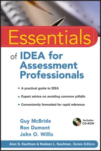 Essentials of IDEA for Assessment Professionals_cover