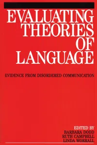 Evaluating Theories of Language_cover