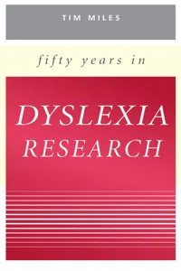 Fifty Years in Dyslexia Research_cover