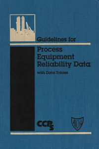 Guidelines for Process Equipment Reliability Data, with Data Tables_cover