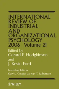 International Review of Industrial and Organizational Psychology 2006, Volume 21_cover