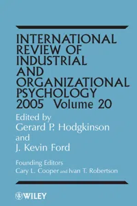 International Review of Industrial and Organizational Psychology 2005, Volume 20_cover