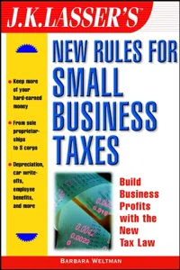 J.K. Lasser's New Rules for Small Business Taxes_cover