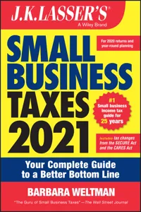 J.K. Lasser's Small Business Taxes 2021_cover